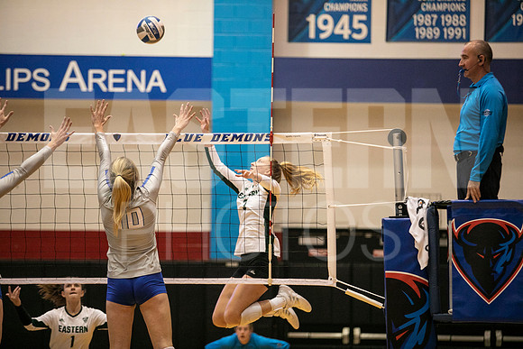 Eastern Michigan University Volleyball compete at the DePaul Invitational vs St Louis University. August 9, 2022
