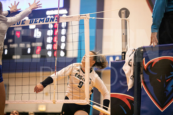 Eastern Michigan University Volleyball compete at the DePaul Invitational vs St Louis University. August 9, 2022