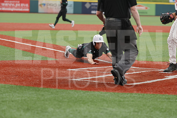 The Eastern Michigan University baseball team compete in the first game of the 2025 MAC Baseball Tournament in Avon, OH on May 21, 2025,  (Photo by:Walt Middleton Photography)