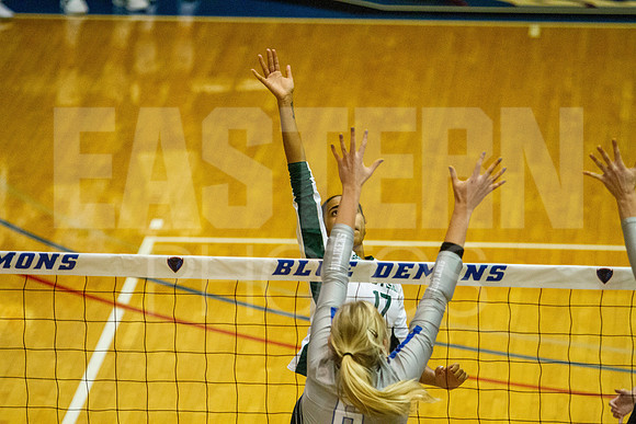 Eastern Michigan University Volleyball compete at the DePaul Invitational vs St Louis University. August 9, 2022
