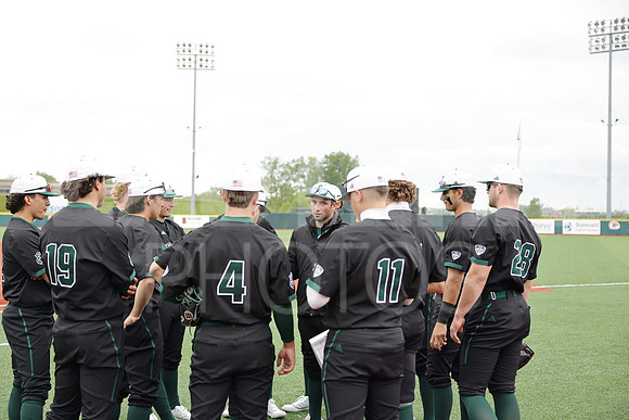 The Eastern Michigan University baseball team compete in the first game of the 2025 MAC Baseball Tournament in Avon, OH on May 21, 2025,  (Photo by:Walt Middleton Photography)
