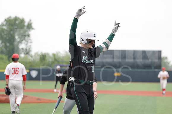 The Eastern Michigan University baseball team compete in the first game of the 2025 MAC Baseball Tournament in Avon, OH on May 21, 2025,  (Photo by:Walt Middleton Photography)