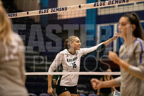 Eastern Michigan University Volleyball compete at the DePaul Invitational vs St Louis University. August 9, 2022