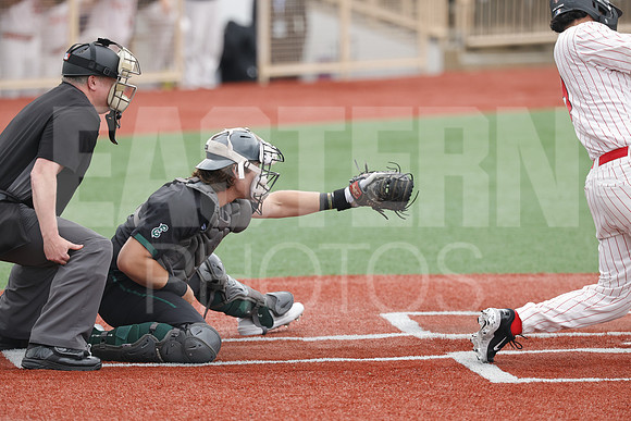 The Eastern Michigan University baseball team compete in the first game of the 2025 MAC Baseball Tournament in Avon, OH on May 21, 2025,  (Photo by:Walt Middleton Photography)