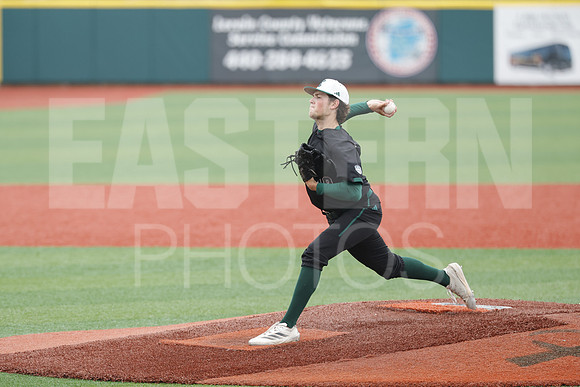 The Eastern Michigan University baseball team compete in the first game of the 2025 MAC Baseball Tournament in Avon, OH on May 21, 2025,  (Photo by:Walt Middleton Photography)