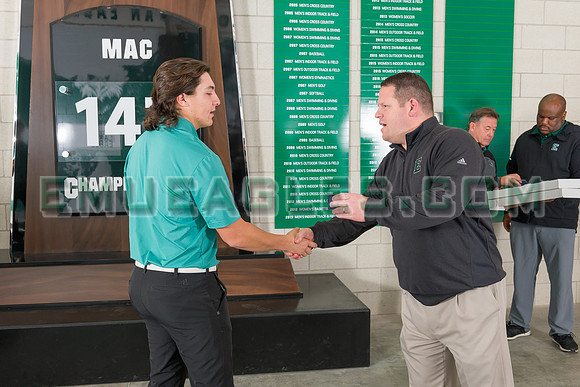 2019 EMU Men's Golf Championship Ring Ceremony