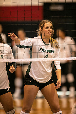 Eastern Michigan University Volleyball compete at the DePaul Invitational vs St Louis University. August 9, 2022