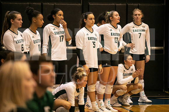 Eastern Michigan University Volleyball compete at the DePaul Invitational vs St Louis University. August 9, 2022