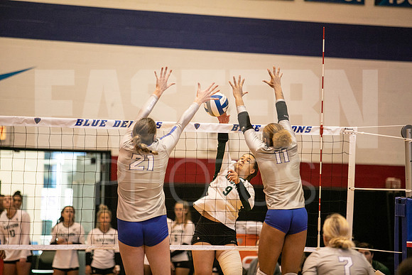 Eastern Michigan University Volleyball compete at the DePaul Invitational vs St Louis University. August 9, 2022