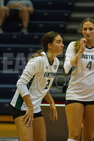 Eastern Michigan University Volleyball compete at the DePaul Invitational vs St Louis University. August 9, 2022
