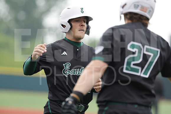 The Eastern Michigan University baseball team compete in the first game of the 2025 MAC Baseball Tournament in Avon, OH on May 21, 2025,  (Photo by:Walt Middleton Photography)