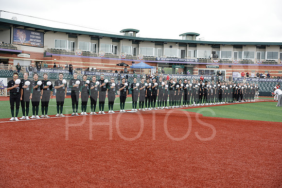 The Eastern Michigan University baseball team compete in the first game of the 2025 MAC Baseball Tournament in Avon, OH on May 21, 2025,  (Photo by:Walt Middleton Photography)