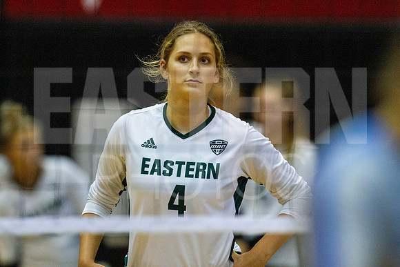 Eastern Michigan University Volleyball compete at the DePaul Invitational vs St Louis University. August 9, 2022