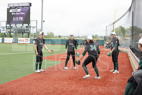 The Eastern Michigan University baseball team compete in the first game of the 2025 MAC Baseball Tournament in Avon, OH on May 21, 2025,  (Photo by:Walt Middleton Photography)