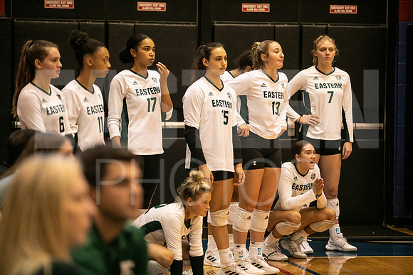 Eastern Michigan University Volleyball compete at the DePaul Invitational vs St Louis University. August 9, 2022