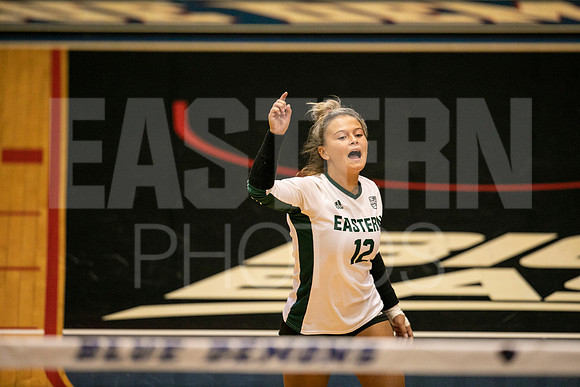 Eastern Michigan University Volleyball compete at the DePaul Invitational vs St Louis University. August 9, 2022