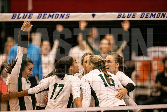 Eastern Michigan University Volleyball compete at the DePaul Invitational vs St Louis University. August 9, 2022