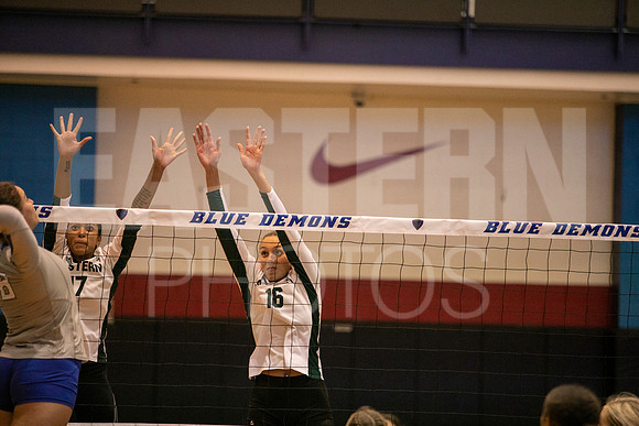 Eastern Michigan University Volleyball compete at the DePaul Invitational vs St Louis University. August 9, 2022