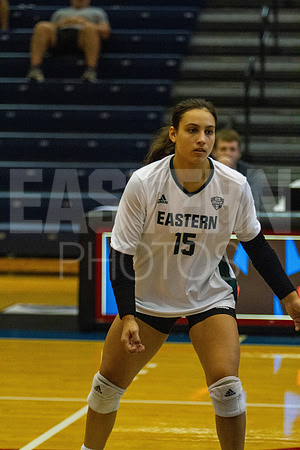Eastern Michigan University Volleyball compete at the DePaul Invitational vs St Louis University. August 9, 2022