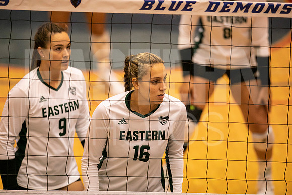 Eastern Michigan University Volleyball compete at the DePaul Invitational vs St Louis University. August 9, 2022