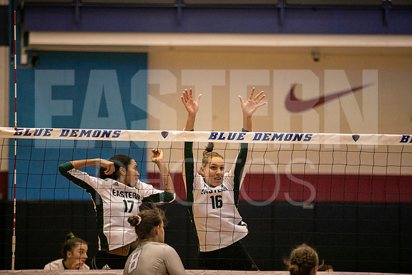 Eastern Michigan University Volleyball compete at the DePaul Invitational vs St Louis University. August 9, 2022