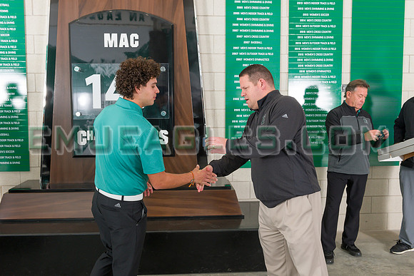 2019 EMU Men's Golf Championship Ring Ceremony
