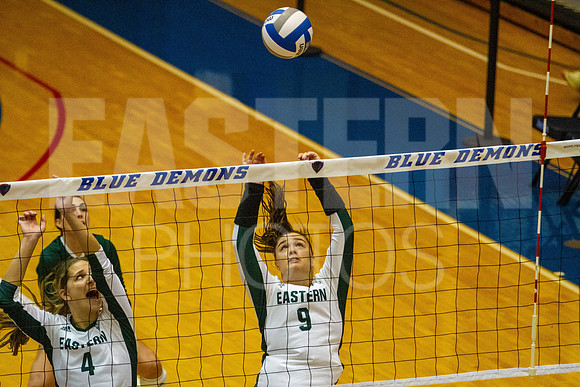 Eastern Michigan University Volleyball compete at the DePaul Invitational vs St Louis University. August 9, 2022