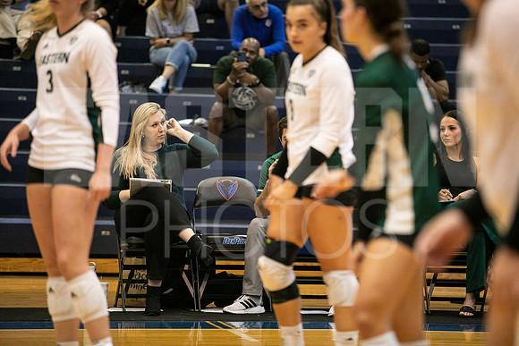 Eastern Michigan University Volleyball compete at the DePaul Invitational vs St Louis University. August 9, 2022