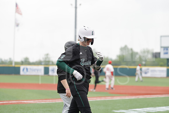 The Eastern Michigan University baseball team compete in the first game of the 2025 MAC Baseball Tournament in Avon, OH on May 21, 2025,  (Photo by:Walt Middleton Photography)