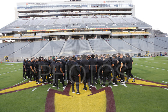 Eastern Michigan University football defeat Arizona State University 30-21 at Sun Devil Stadium, Tempe Arizona. September 17, 2022. (Photo by: Walt Middleton)