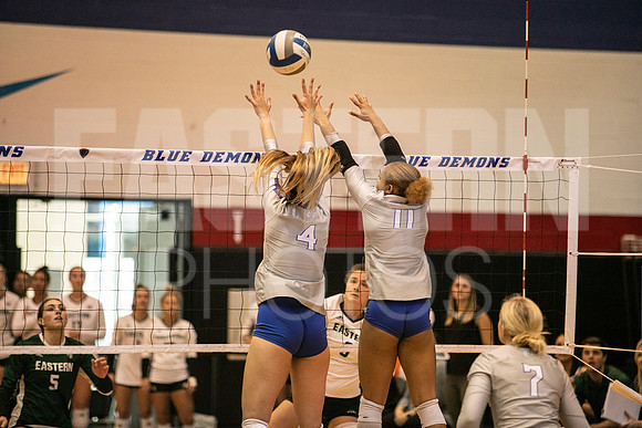 Eastern Michigan University Volleyball compete at the DePaul Invitational vs St Louis University. August 9, 2022