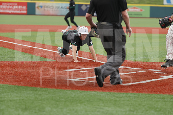 The Eastern Michigan University baseball team compete in the first game of the 2025 MAC Baseball Tournament in Avon, OH on May 21, 2025,  (Photo by:Walt Middleton Photography)
