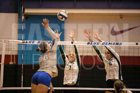 Eastern Michigan University Volleyball compete at the DePaul Invitational vs St Louis University. August 9, 2022