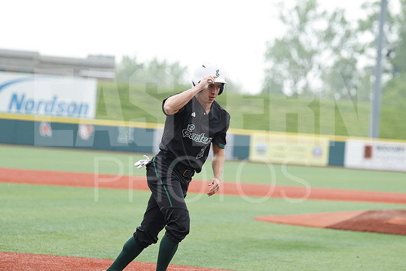 The Eastern Michigan University baseball team compete in the first game of the 2025 MAC Baseball Tournament in Avon, OH on May 21, 2025,  (Photo by:Walt Middleton Photography)