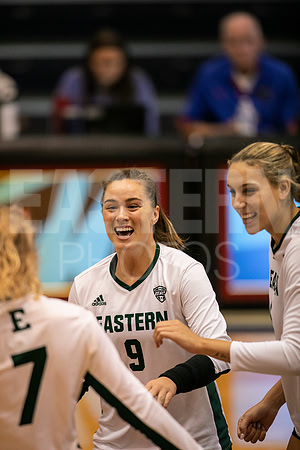 Eastern Michigan University Volleyball compete at the DePaul Invitational vs St Louis University. August 9, 2022