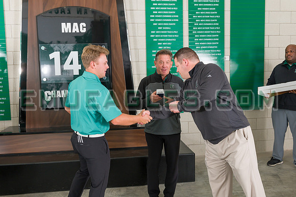2019 EMU Men's Golf Championship Ring Ceremony