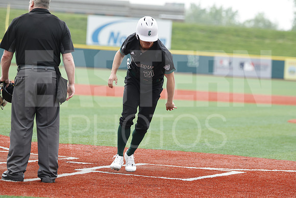 The Eastern Michigan University baseball team compete in the first game of the 2025 MAC Baseball Tournament in Avon, OH on May 21, 2025,  (Photo by:Walt Middleton Photography)