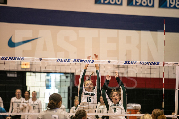 Eastern Michigan University Volleyball compete at the DePaul Invitational vs St Louis University. August 9, 2022
