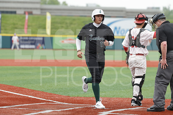 The Eastern Michigan University baseball team compete in the first game of the 2025 MAC Baseball Tournament in Avon, OH on May 21, 2025,  (Photo by:Walt Middleton Photography)