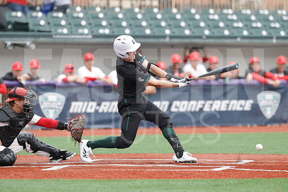 The Eastern Michigan University baseball team compete in the first game of the 2025 MAC Baseball Tournament in Avon, OH on May 21, 2025,  (Photo by:Walt Middleton Photography)