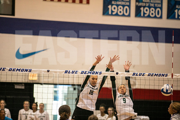 Eastern Michigan University Volleyball compete at the DePaul Invitational vs St Louis University. August 9, 2022