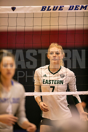 Eastern Michigan University Volleyball compete at the DePaul Invitational vs St Louis University. August 9, 2022