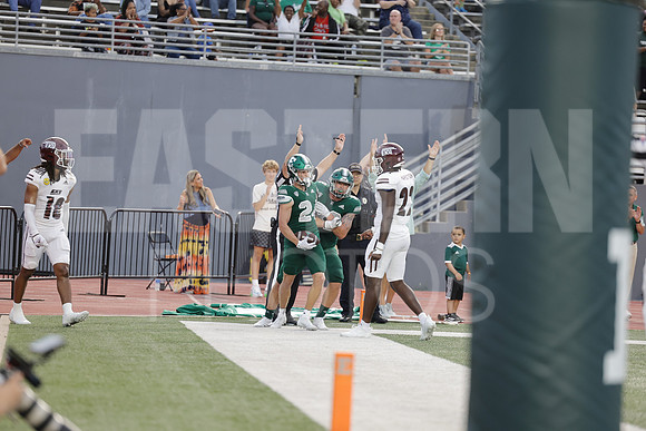 The Eastern Michigan football team defeats eastern Kentucky 42-34 in their home opener. Ypisilanti, 2022. (Photoby; Walt Middleton)