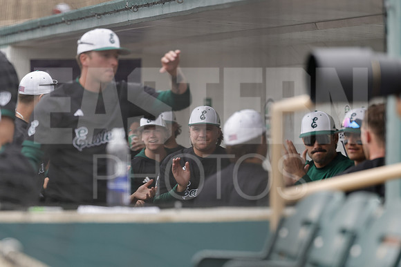 The Eastern Michigan University baseball team compete in the first game of the 2025 MAC Baseball Tournament in Avon, OH on May 21, 2025,  (Photo by:Walt Middleton Photography)