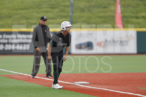 The Eastern Michigan University baseball team compete in the first game of the 2025 MAC Baseball Tournament in Avon, OH on May 21, 2025,  (Photo by:Walt Middleton Photography)