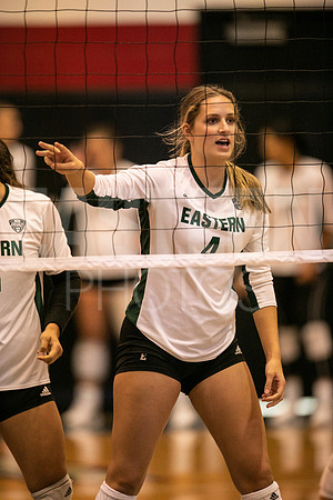 Eastern Michigan University Volleyball compete at the DePaul Invitational vs St Louis University. August 9, 2022