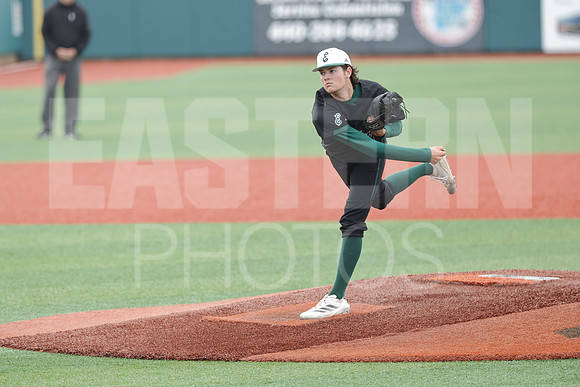The Eastern Michigan University baseball team compete in the first game of the 2025 MAC Baseball Tournament in Avon, OH on May 21, 2025,  (Photo by:Walt Middleton Photography)