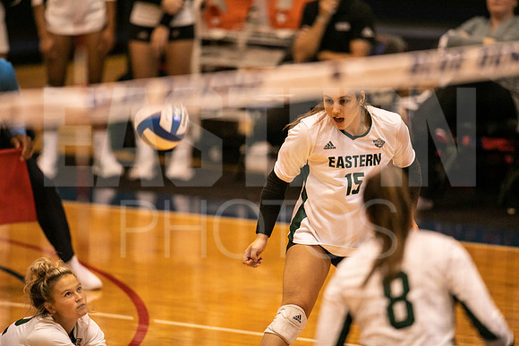 Eastern Michigan University Volleyball compete at the DePaul Invitational vs St Louis University. August 9, 2022