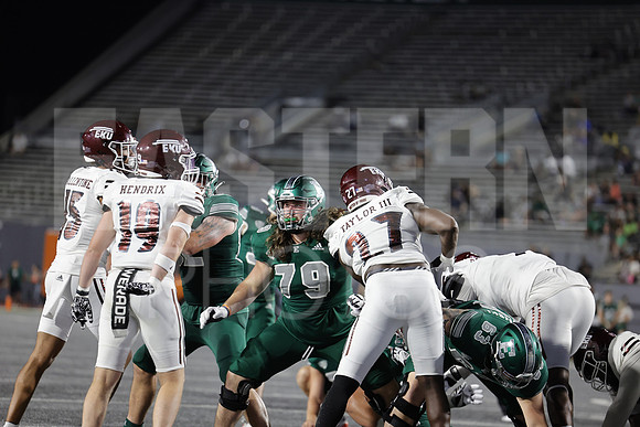 The Eastern Michigan football team defeats eastern Kentucky 42-34 in their home opener. Ypisilanti, 2022. (Photoby; Walt Middleton)