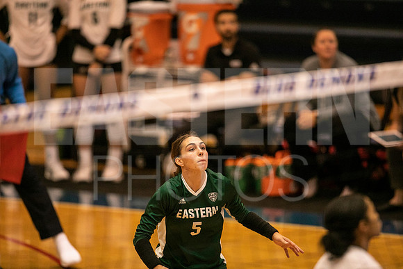 Eastern Michigan University Volleyball compete at the DePaul Invitational vs St Louis University. August 9, 2022